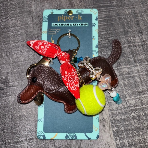 Piper K Accessories - 🎾NEW Piper K Dachshund Bag Charm with Tennis Ball